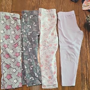 Kids' Star and Floral Print Leggings Set